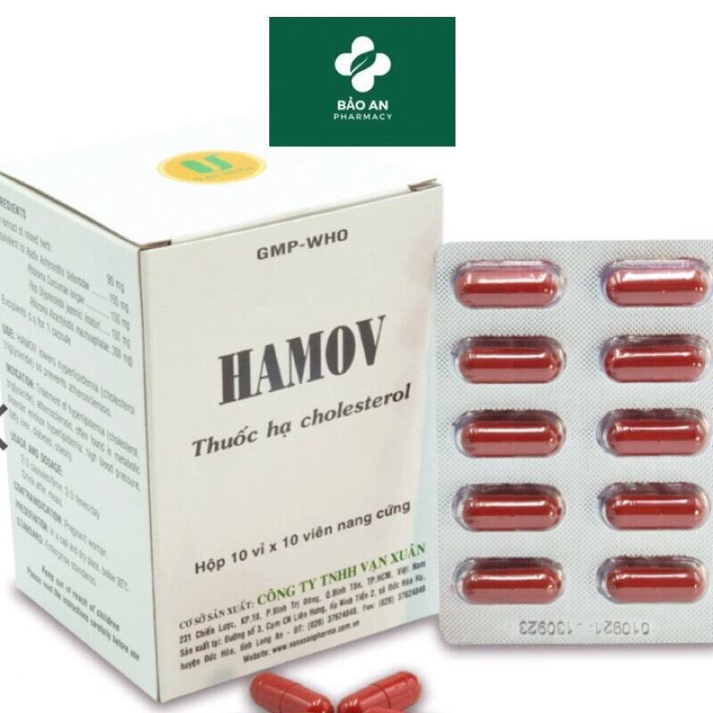 Hamov hỗ trợ hạ cholesterol .Vạn xuân-Nhà thuốc Bảo An