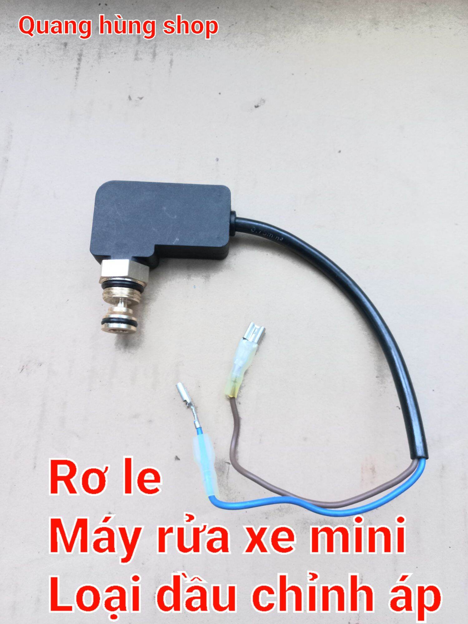 Rơ le máy rửa xe mini gia đình ren 16mm (DÙNG CHO MÁY RỬA XE CHỈNH ÁP)