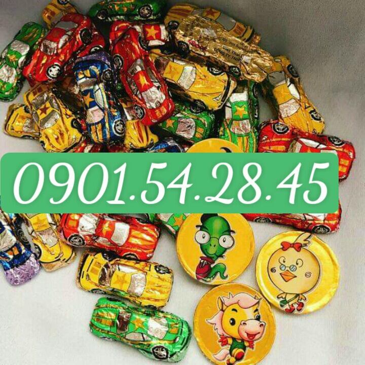 10 viên 🍬 kẹo socola hình chiếc xe ôtô