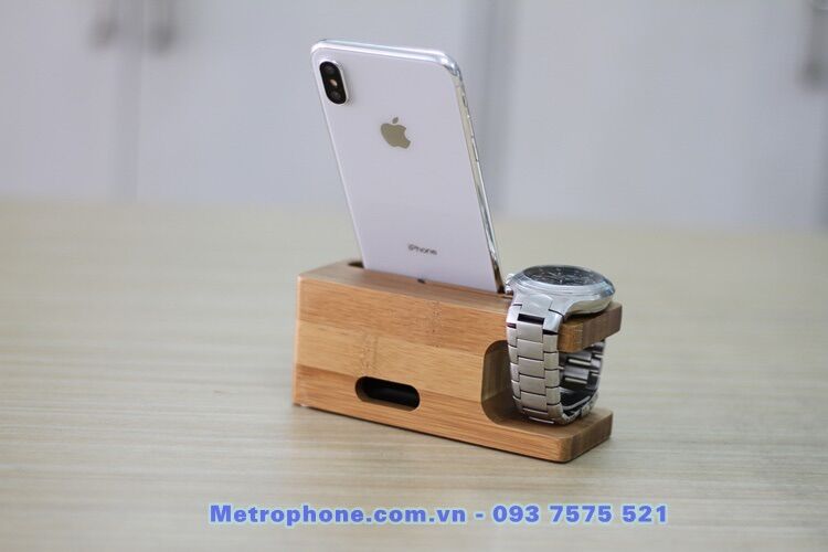 Kệ gỗ để đồng hồ và điện thoại 14cm