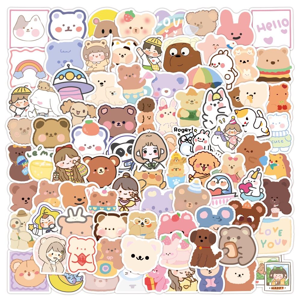 Set 20/50/100 hình dán sticker chống thấm nước M9