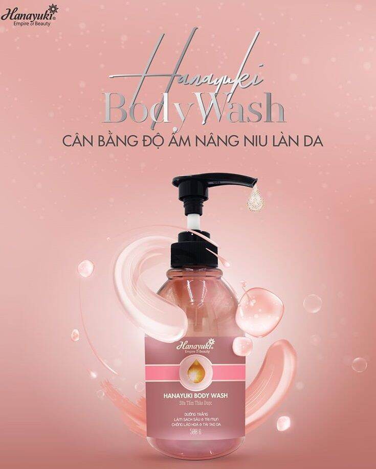 [Hcm]Sữa Tắm Hanayuki Body Wa.sh 500Ml