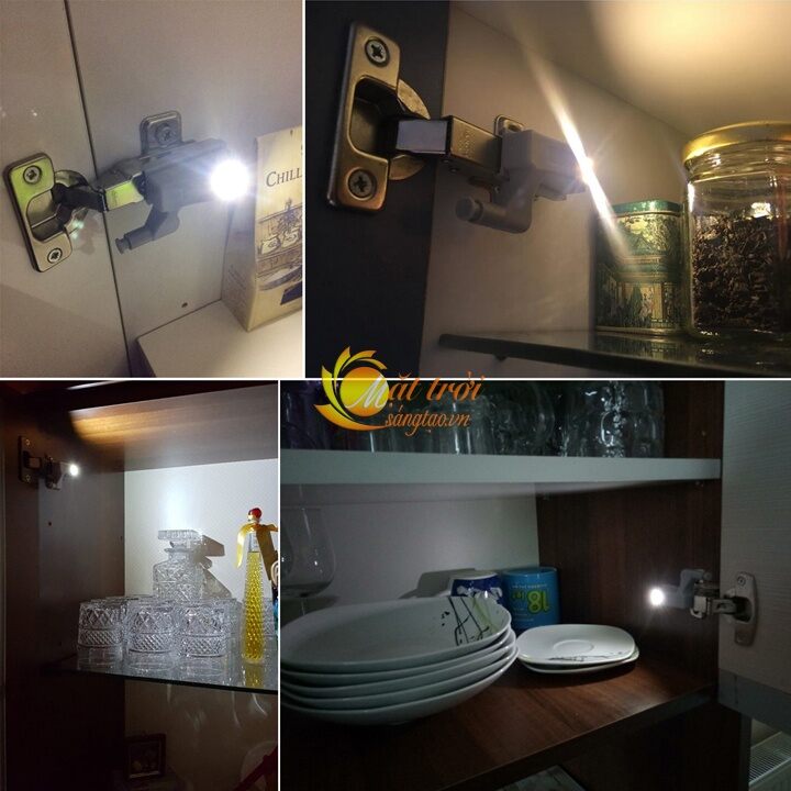 Đèn tự động lắp bản lề cánh tủ ( giá cho 1 cái)