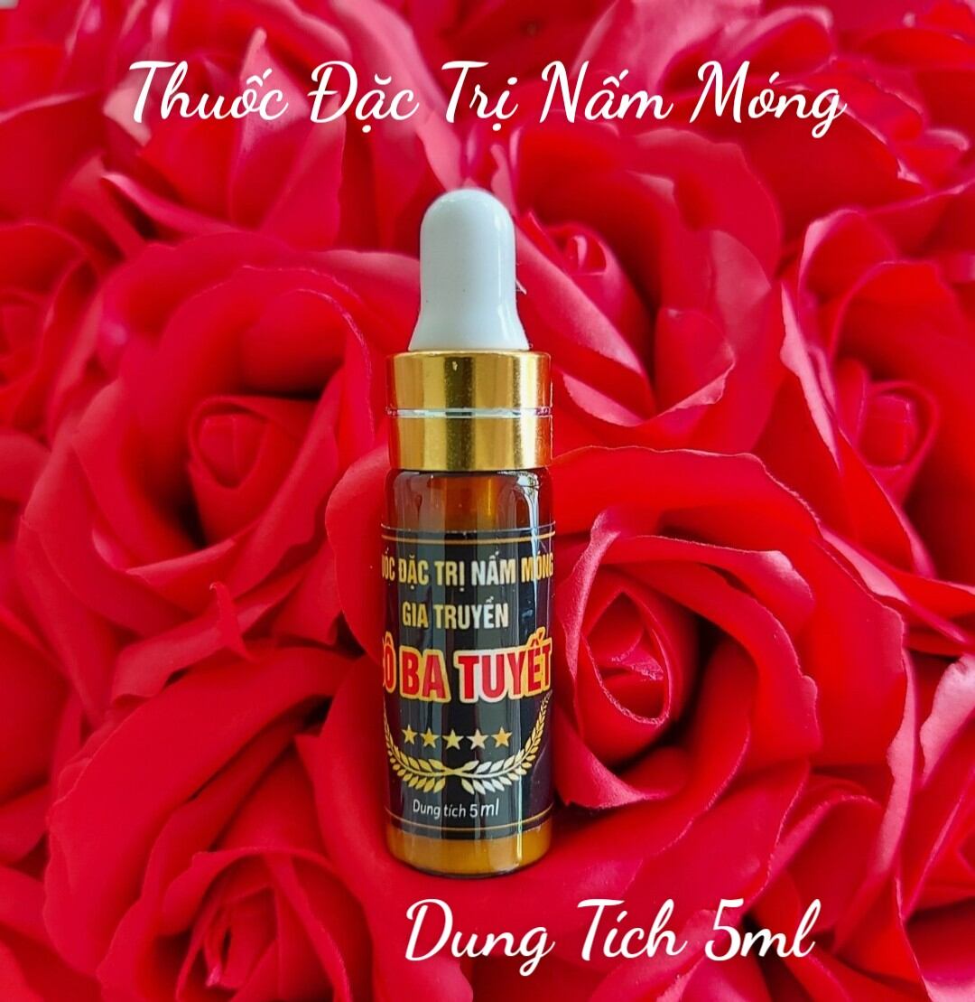 Cô Ba Tuyết chai 5ml Nấm móng , bọng móng , hư khóe, nước ăn tay chân, dập móng