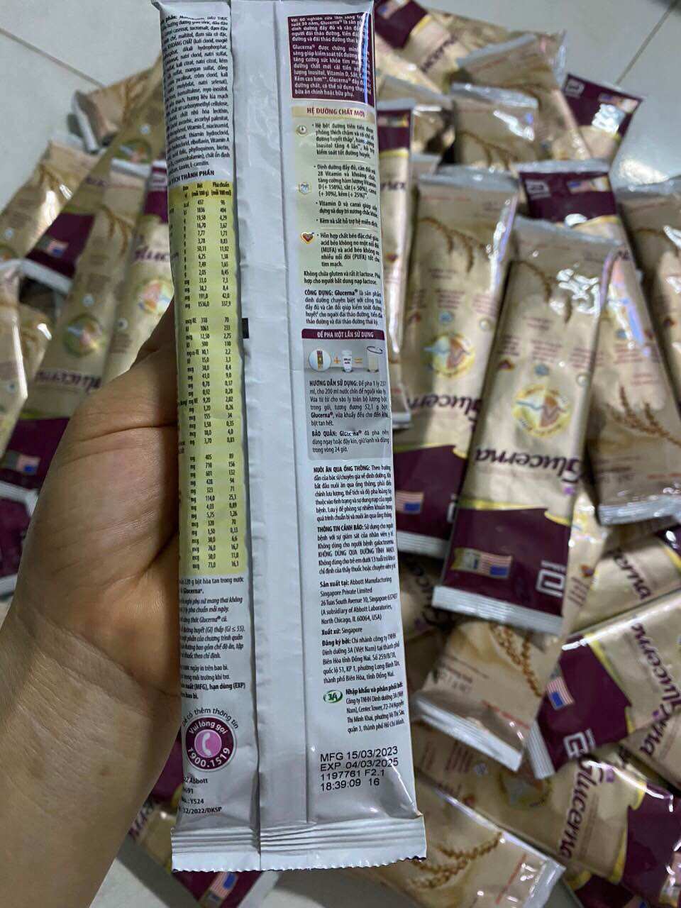 Combo 10 Gói Sữa Glucerna Tiểu Đường (52,1g) Đủ Hương Date 2027