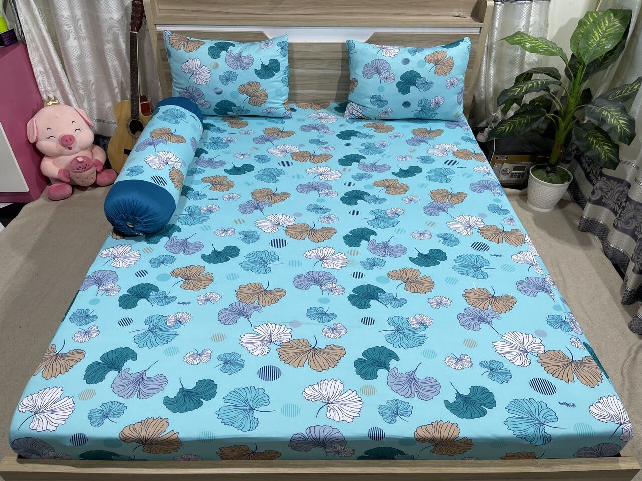 VẢI THUN IN 3D KHỔ 1m6 MAY DRA GỐI