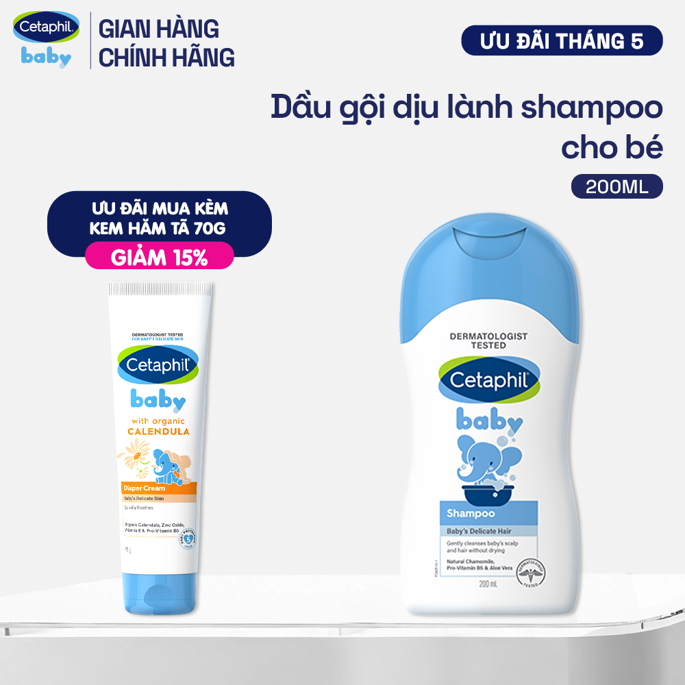 Dầu gội dịu lành cho bé CETAPHIL BABY SHAMPOO 200ML