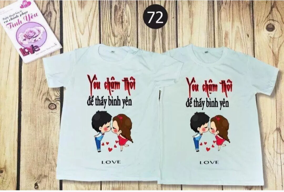 (HCM) áo thun CẶP ĐÔI in hình siêu nét( LƯU Ý KHÁCH ĐẶT HÀNG CHỌN MÀU VÀ GỬI HÌNH QUA TIN NHẮN CHÁT CHO SHOP)_ thời trang LEDU