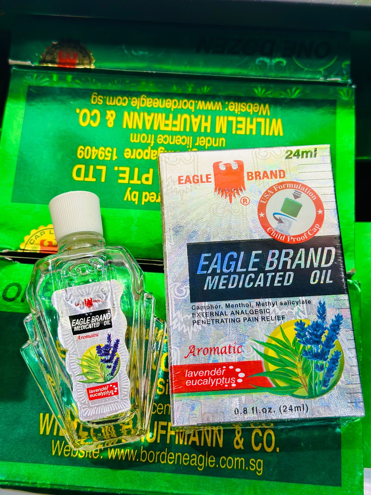 [HÀNG NỘI ĐỊA XÁCH TAY SINGAPORE] DẦU GIÓ CON Ó EAGLE BRAND