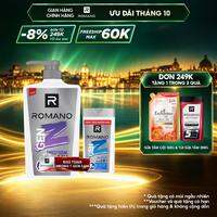 Tắm Gội 2 trong 1 Romano GEN Z FOREST CEDAR/SEA BREEZE 610G + Tặng 1 Romano 150g