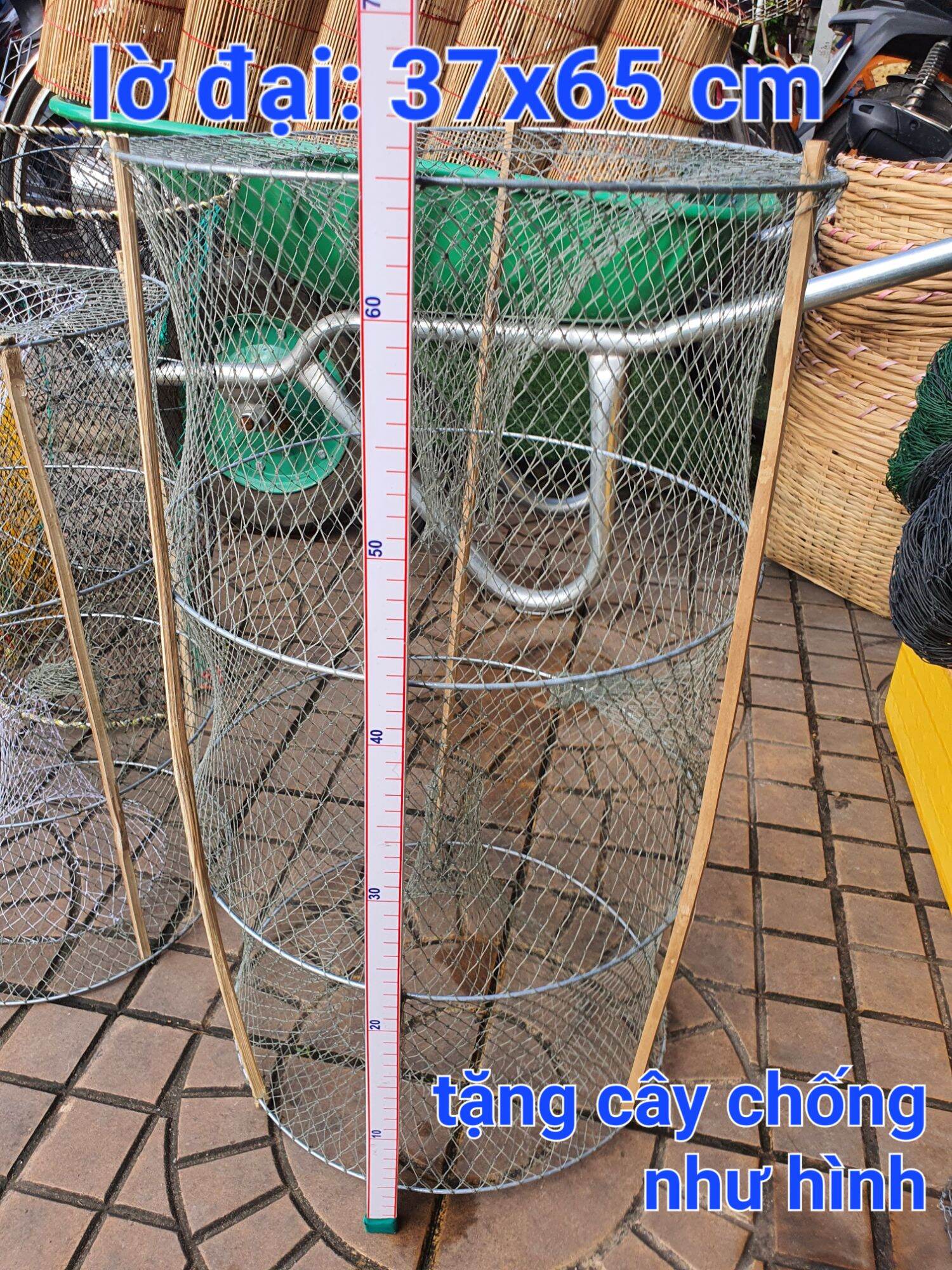Lờ bắt cá size đại, lồng bẩy cua, vành lưới - dụng cụ bắt cá dễ tháo lắp