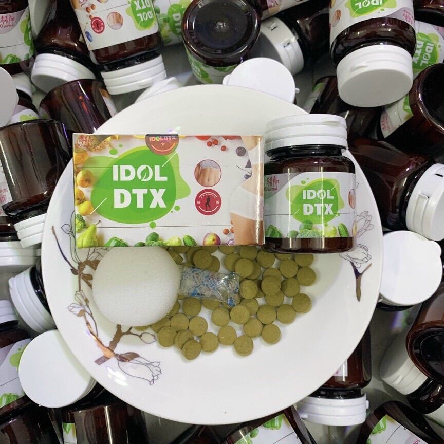 Giảm cân detox bụng IDOL DTX- Giảm mỡ bụng detox idol thái lan lọ 60v thumbnail