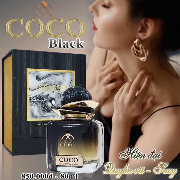 Nước hoa nữ coco đen 80ml - cào mã npp