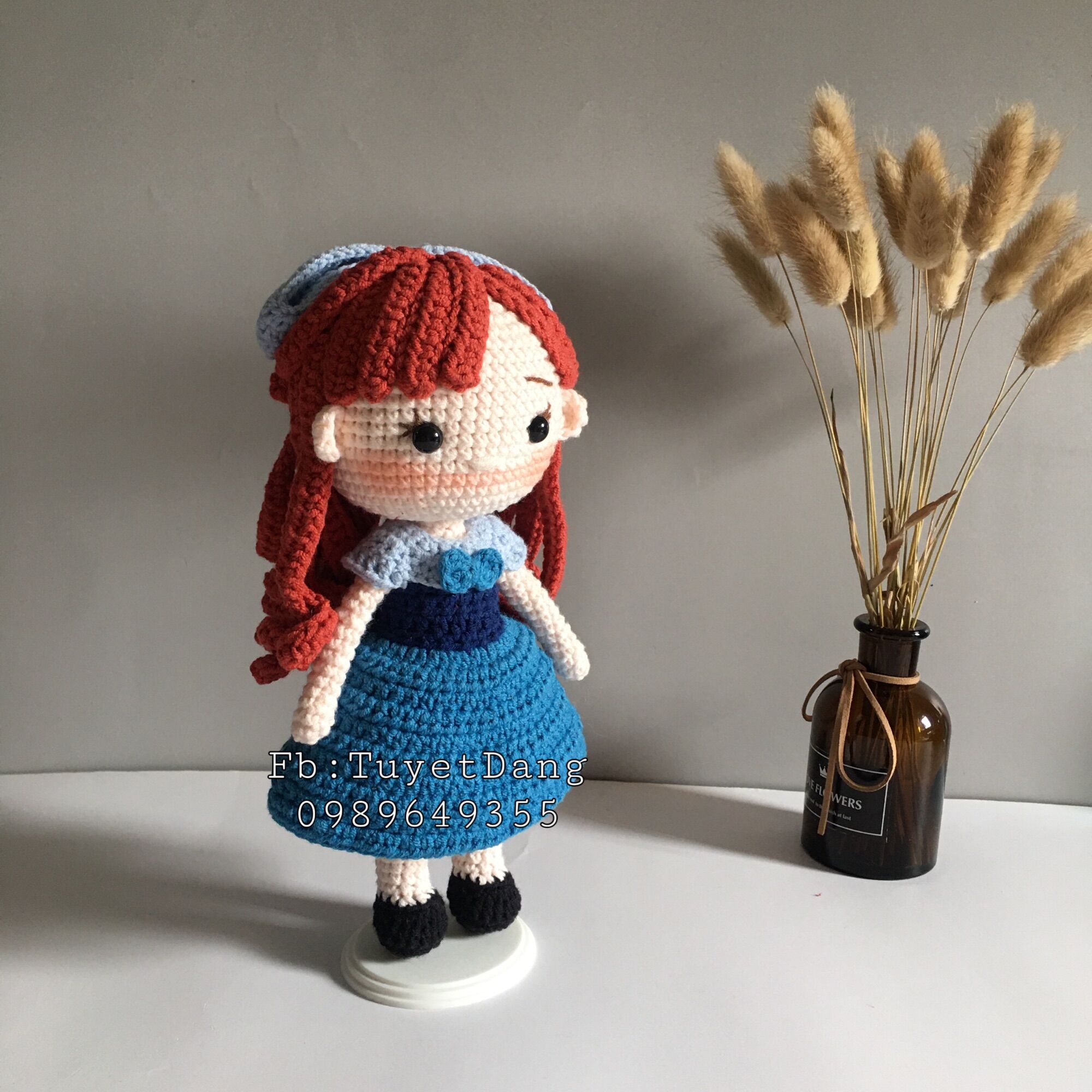 [ Ảnh thật ] Búp bê handmade, búp bê len cho bé, búp bê Ariel móc len
