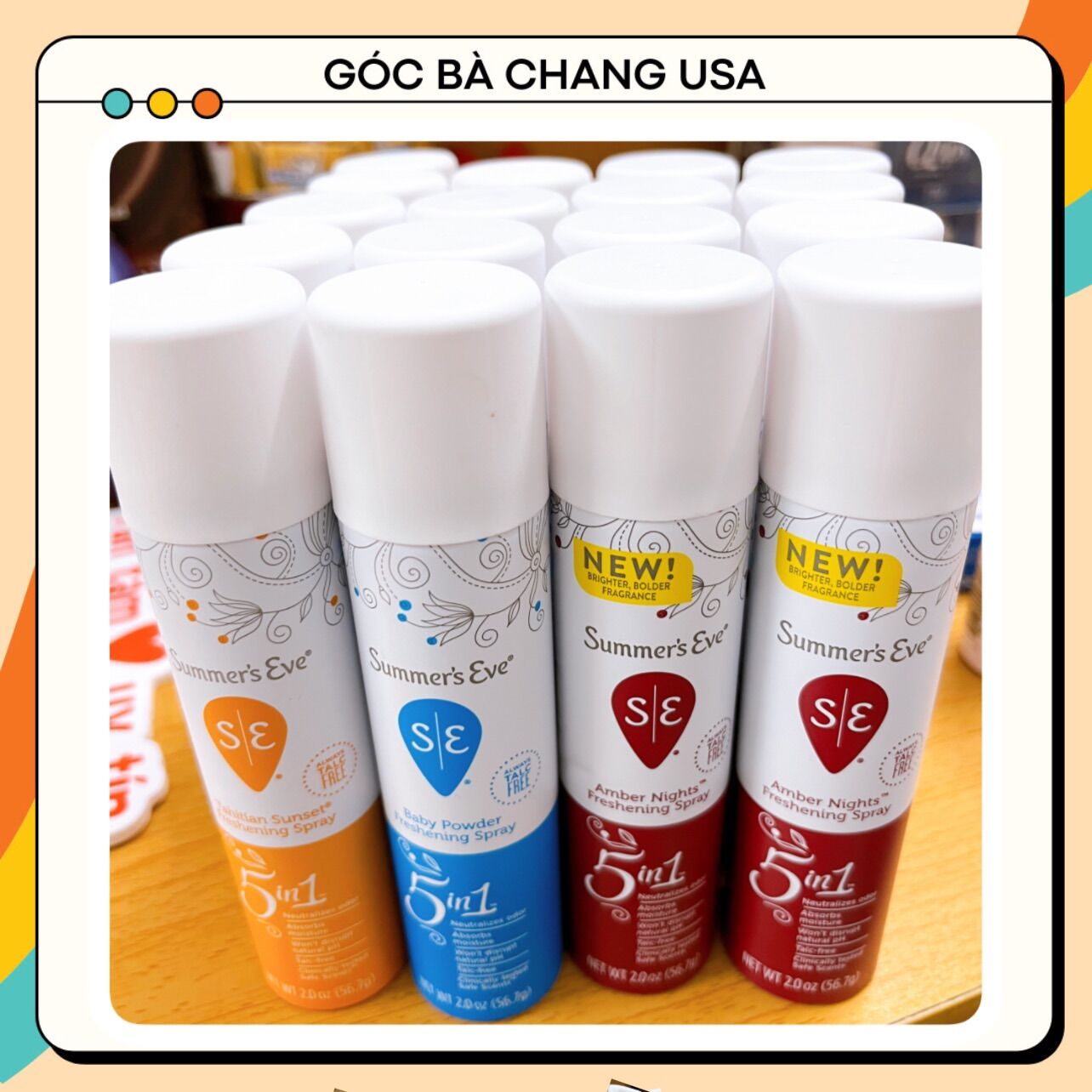 Xịt thơm kháng khuẩn cô bé (bill US) 56.7gram