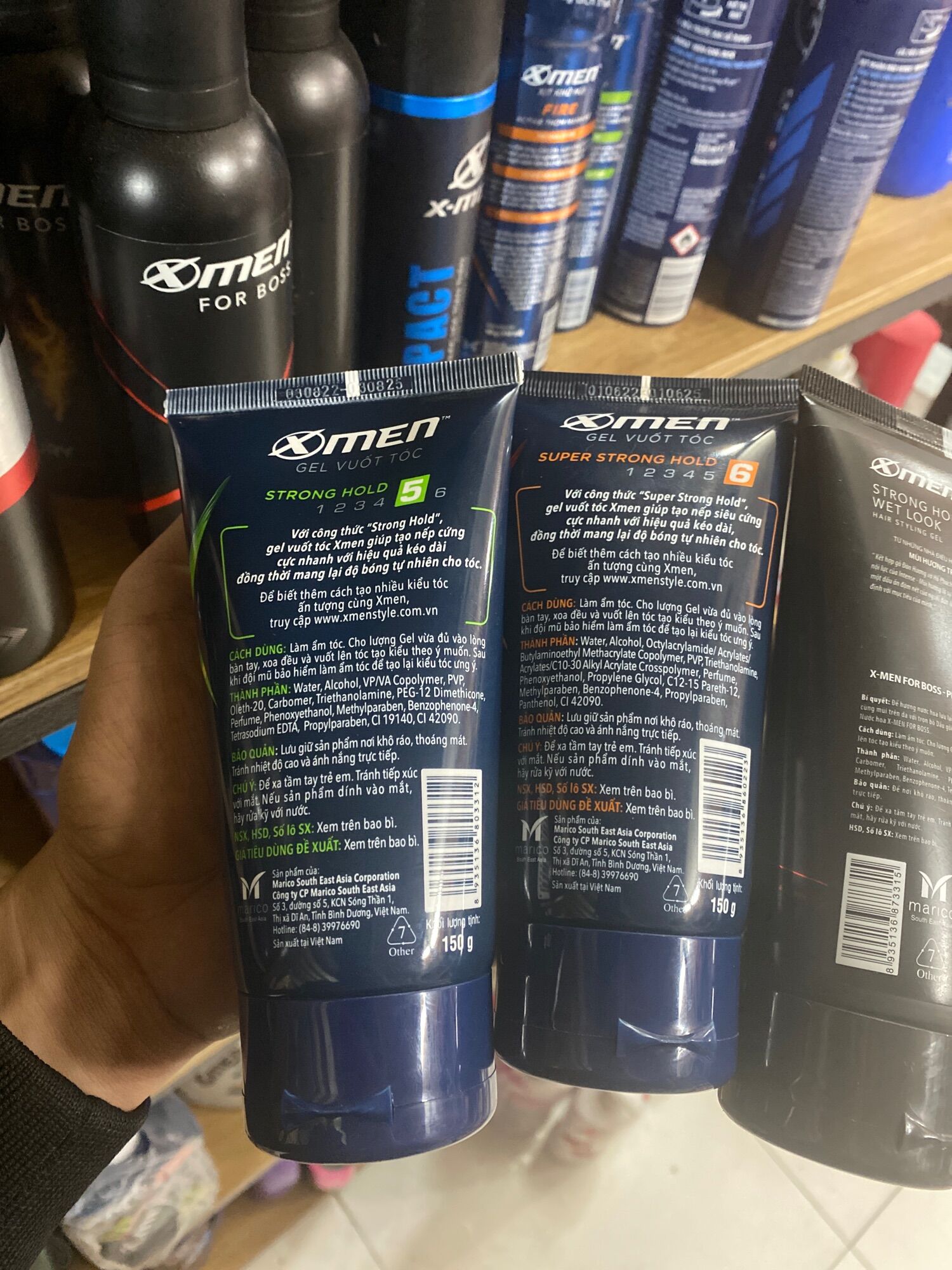 Gel vuốt tóc X-Men Super Strong Hold 150g
