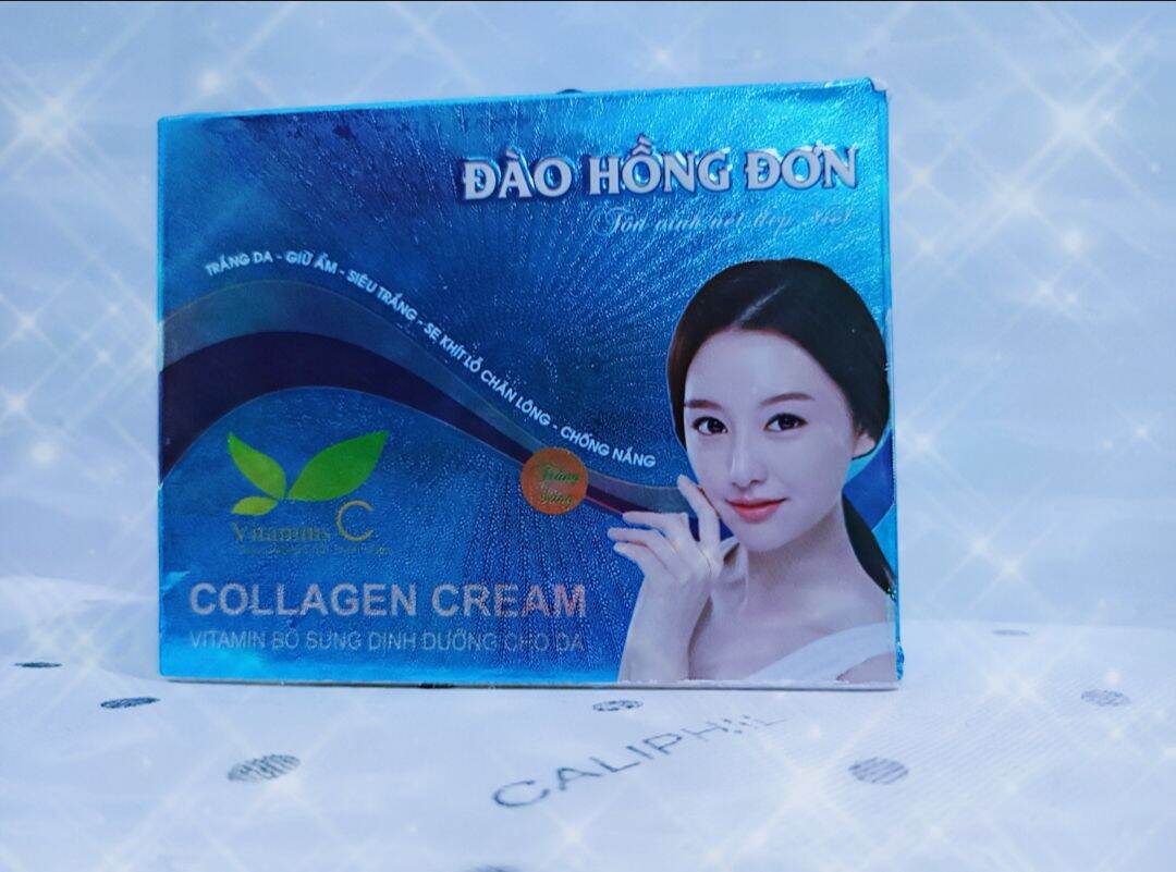KEM ĐÀO HỒNG ĐƠN XANH DƯƠNG : DƯỠNG TRẮNG DA - GIỮ ẨM - SIÊU TRẮNG - SE KHÍCH LỖ CHÂN LÔNG - CHỐNG NẮNG 30G