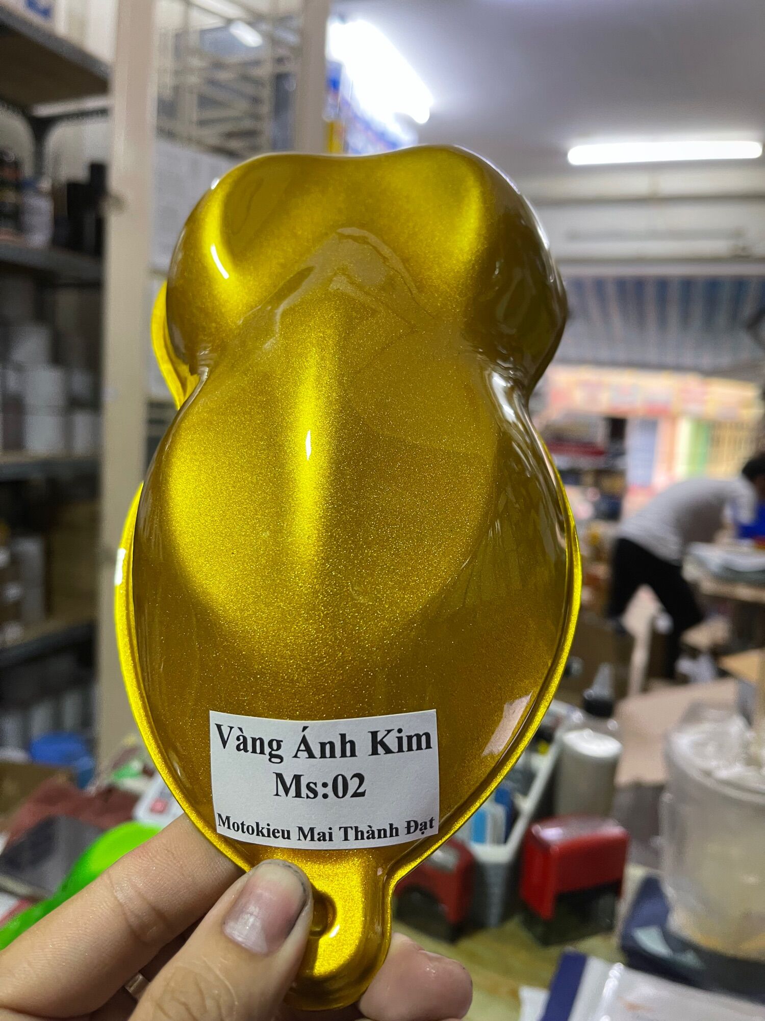 Màu sơn Vàng Ánh Kim hệ 1K ( Sơn oto-Xe Máy )Maithanhdat