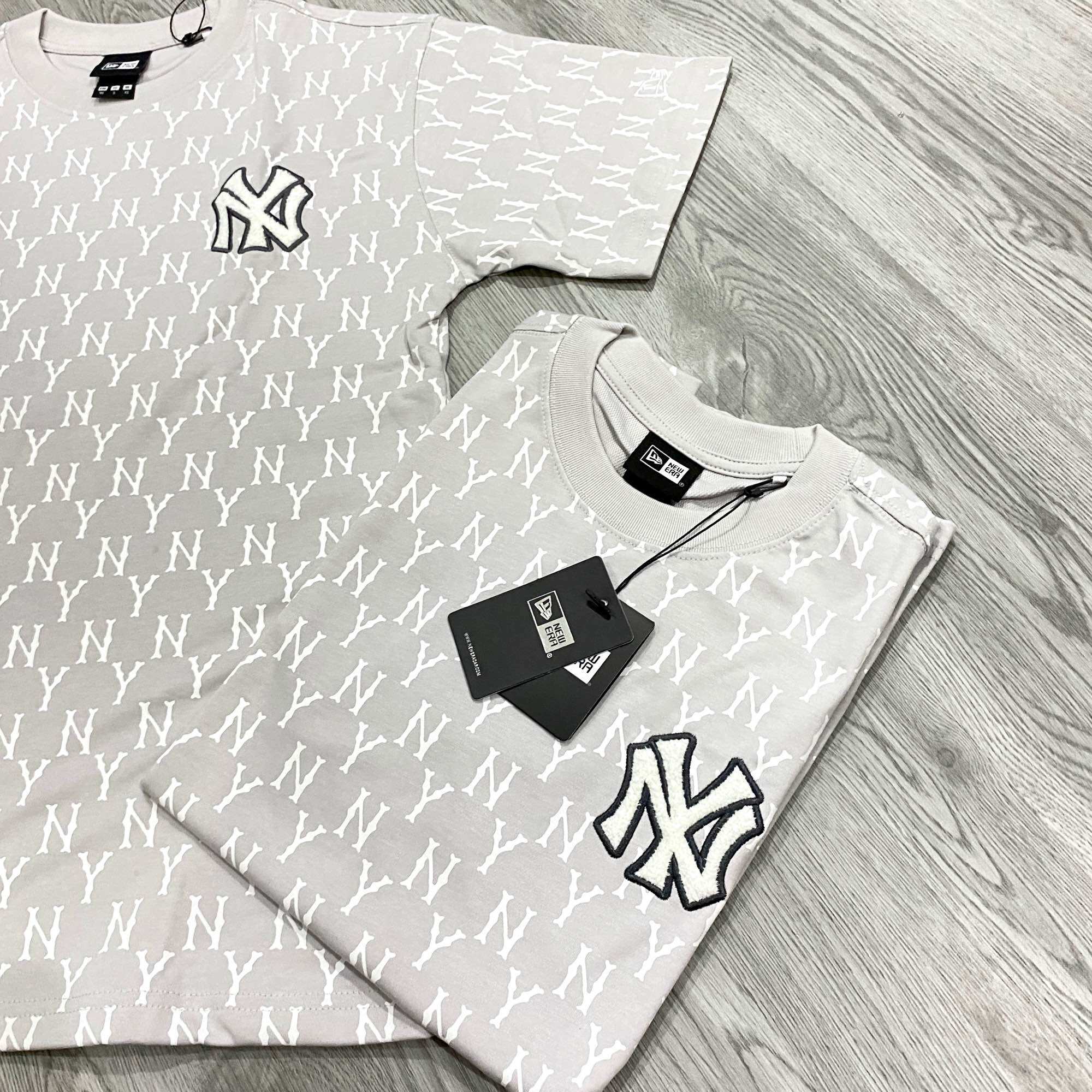 (Auth) Áo thun New Era Monogram NY xám