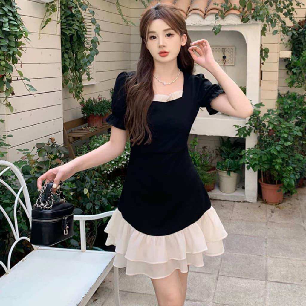 57-90kg bigsize đầm suông đuôi cá tiểu thư giá rẻ