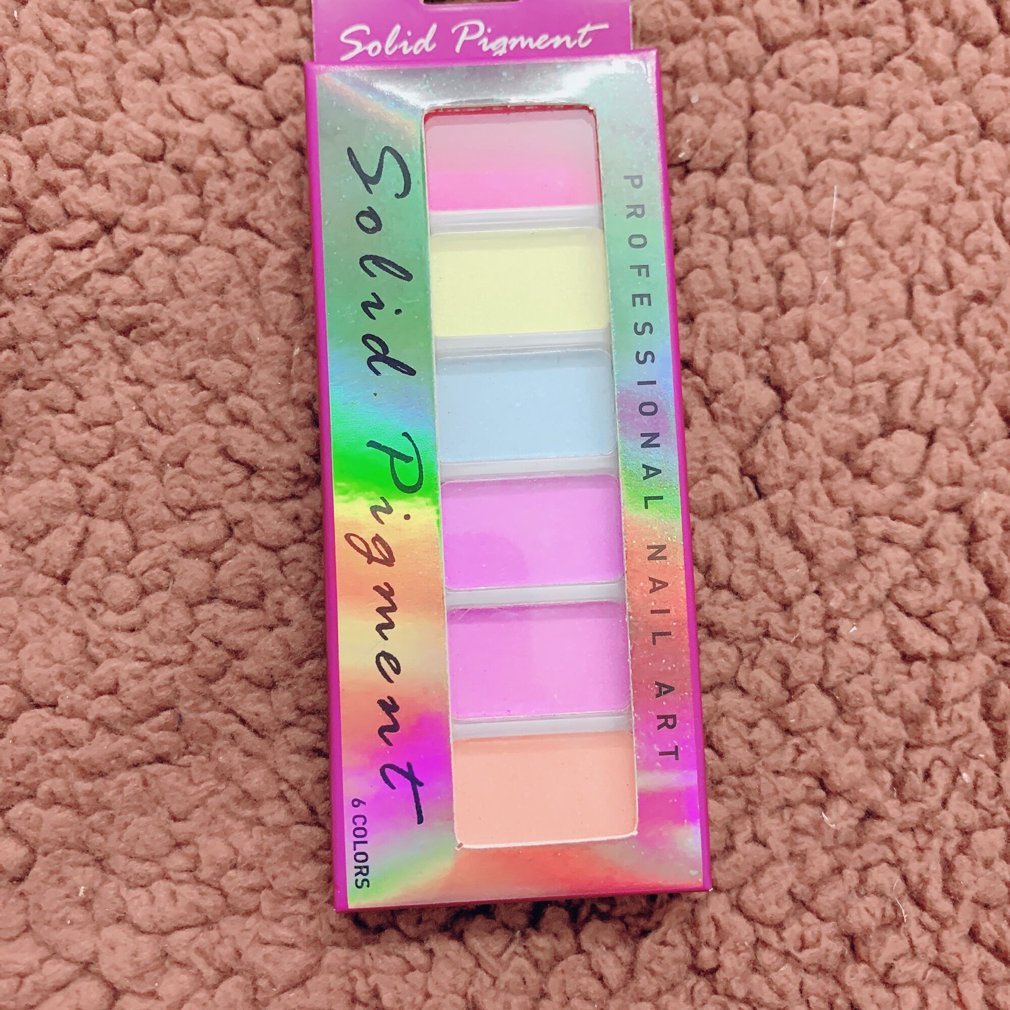 Tráng gương 6 màu Solid Pigment, tráng gương nén