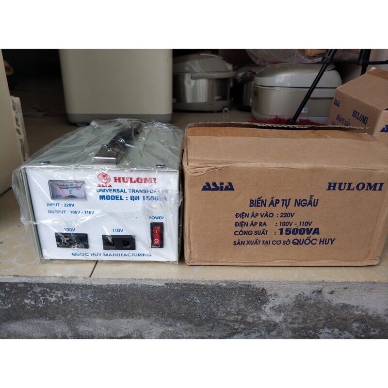 Biến áp đổi nguồn 1500va -1500w hulomi- diện ra 100-110v