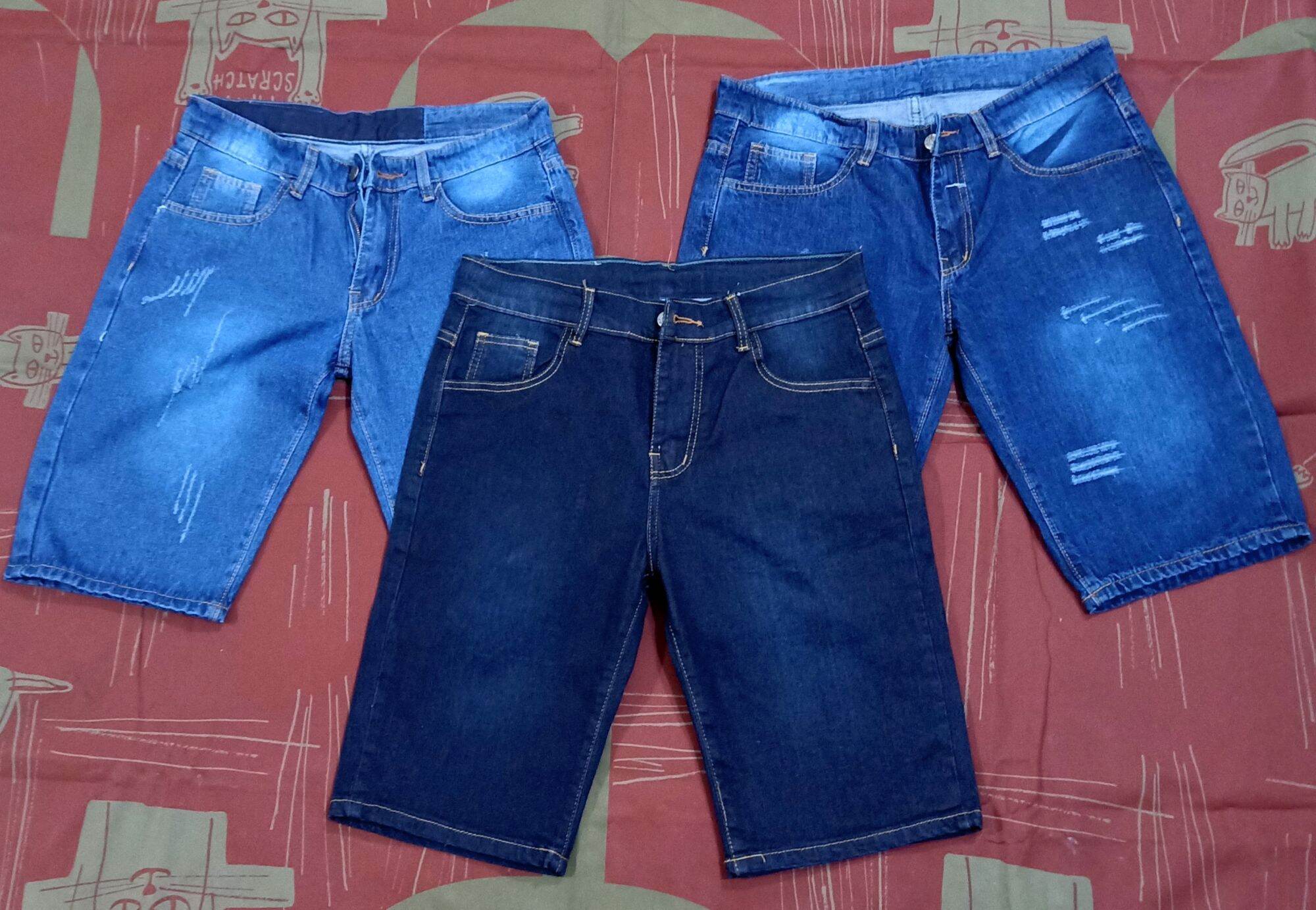Quần short jean nam TD489