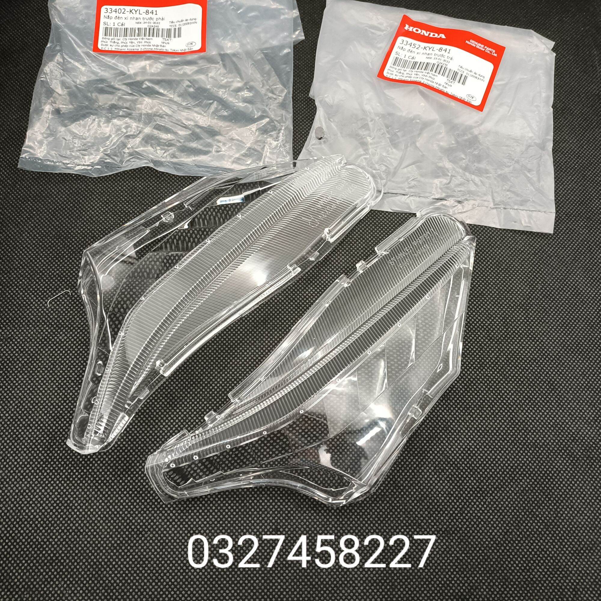 Cặp nắp, chụp võ đèn xi nhan trước xe future x 125 zin honda