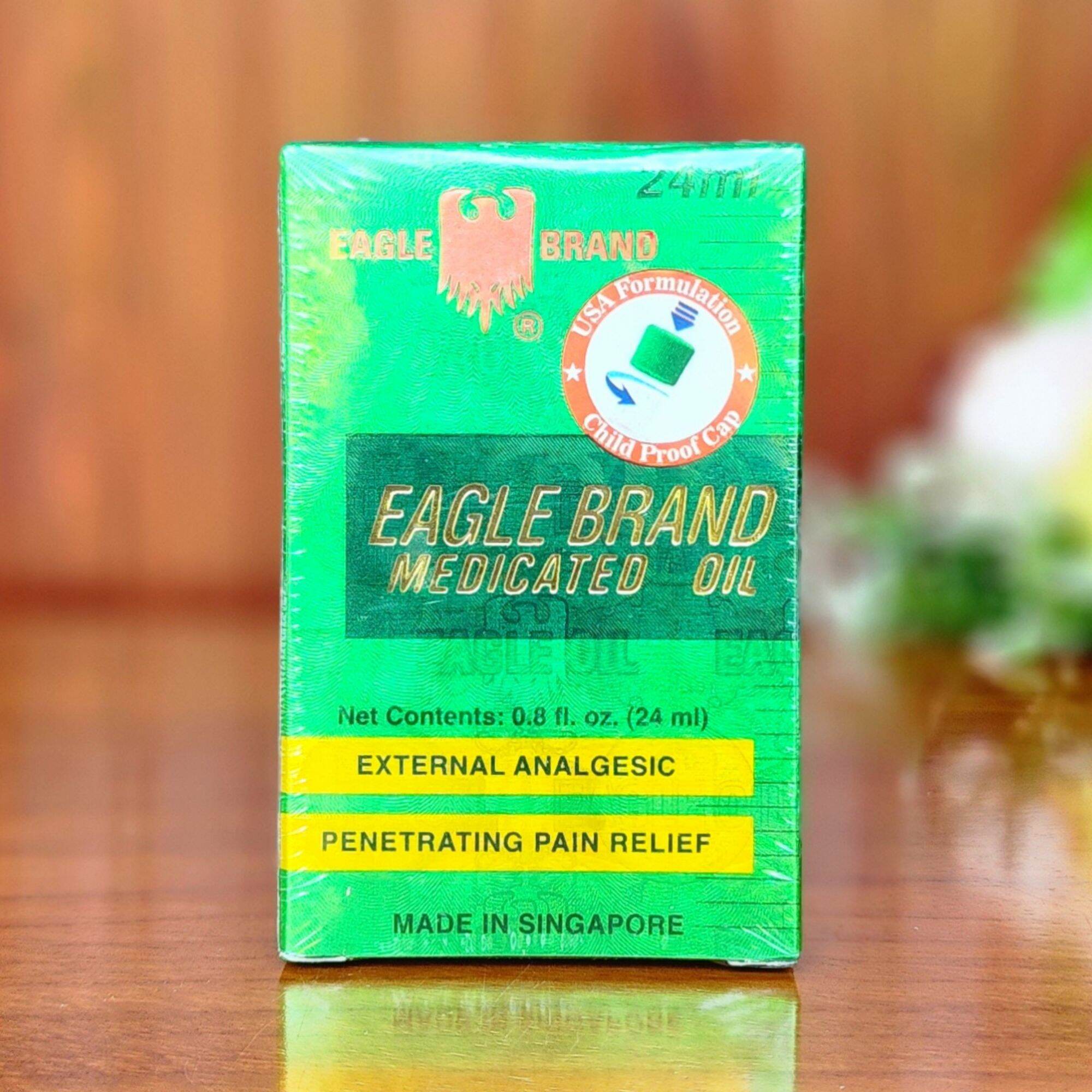 Dầu gió xanh con ó mỹ - dầu xanh eagle brand 24ml.