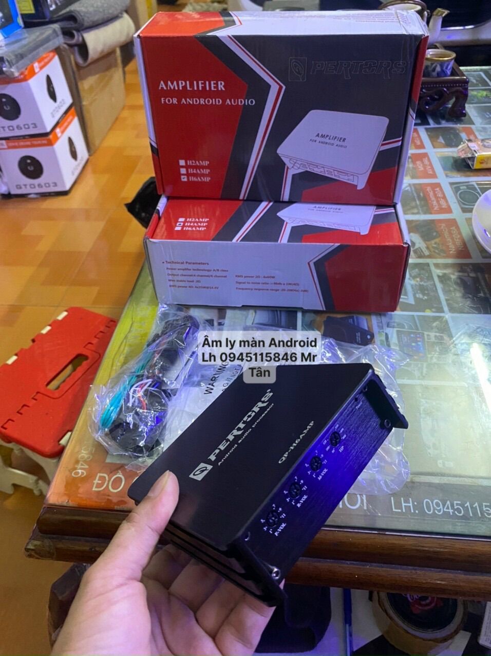 Âm ly cho màn Android cắm rắc Zin theo xe ô tô