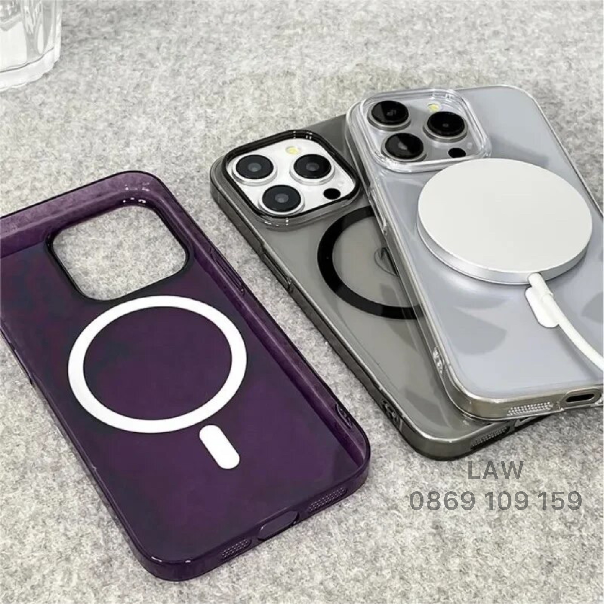 Ốp lưng iPhone 12/ 13/ 14 Plus/ 15 Pro Max Mỏng chống ố