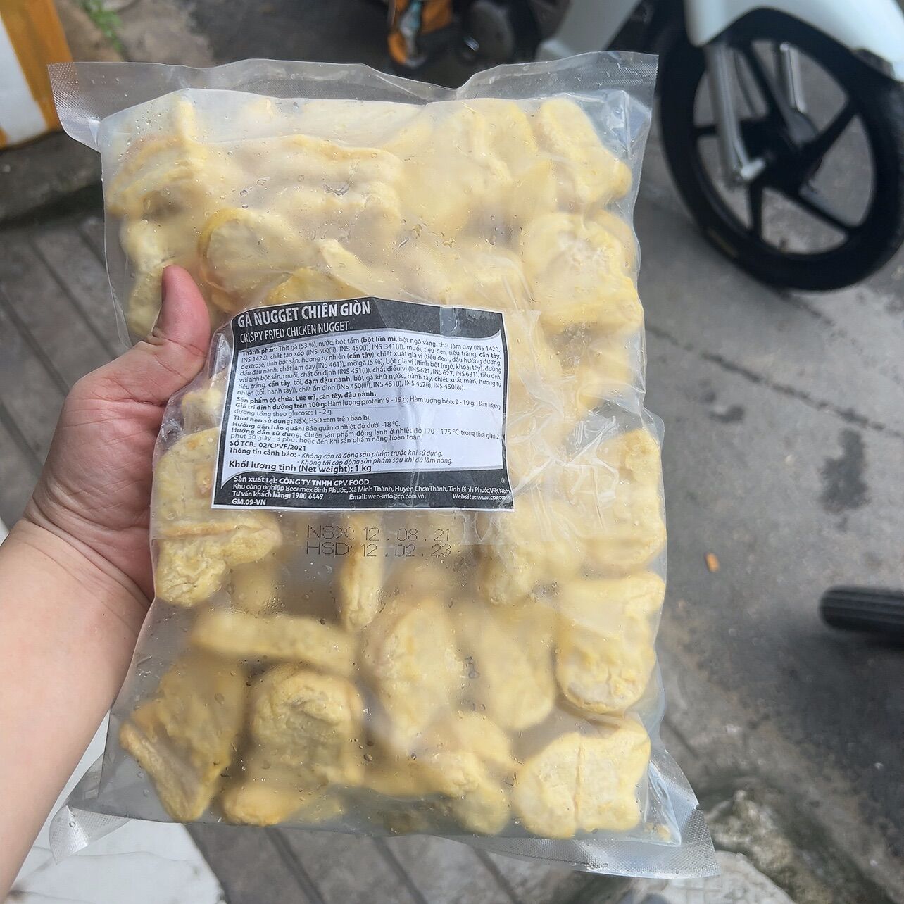 GÀ NUGGET MIẾNG CHIÊN GIÒN Bịch 1kg (giao tphcm)