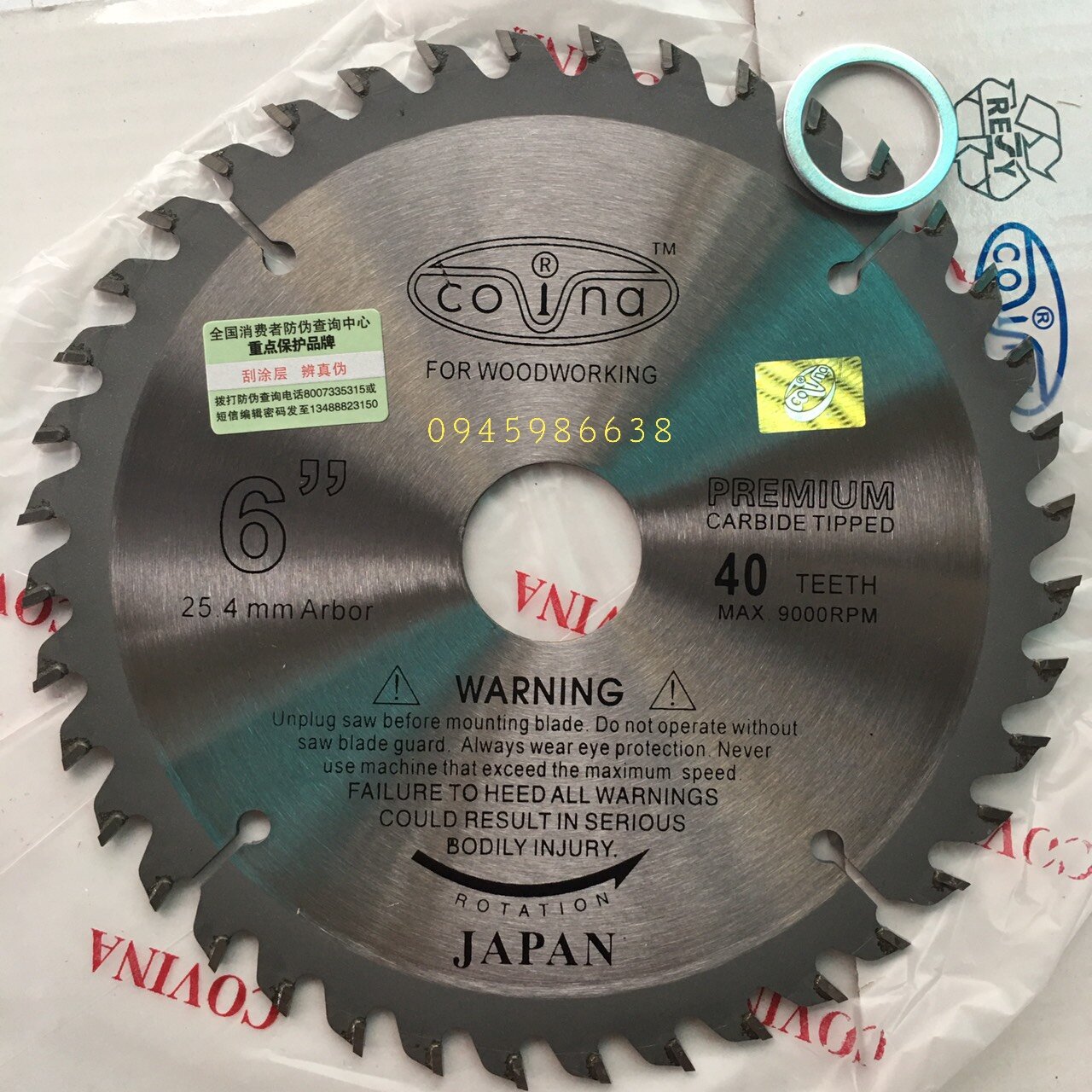 Lưỡi cưa gỗ covina 155mm 40 răng , lưỡi cắt gỗ 1 tấc rưỡi 40 răng, đĩa cưa gỗ hợp kim 150mm 40 răng gắn máy cầm tay, đĩa cưa gỗ 1 tấc 5 40 răng, lưỡi cưa gỗ covina 1 tấc 5-40 răng