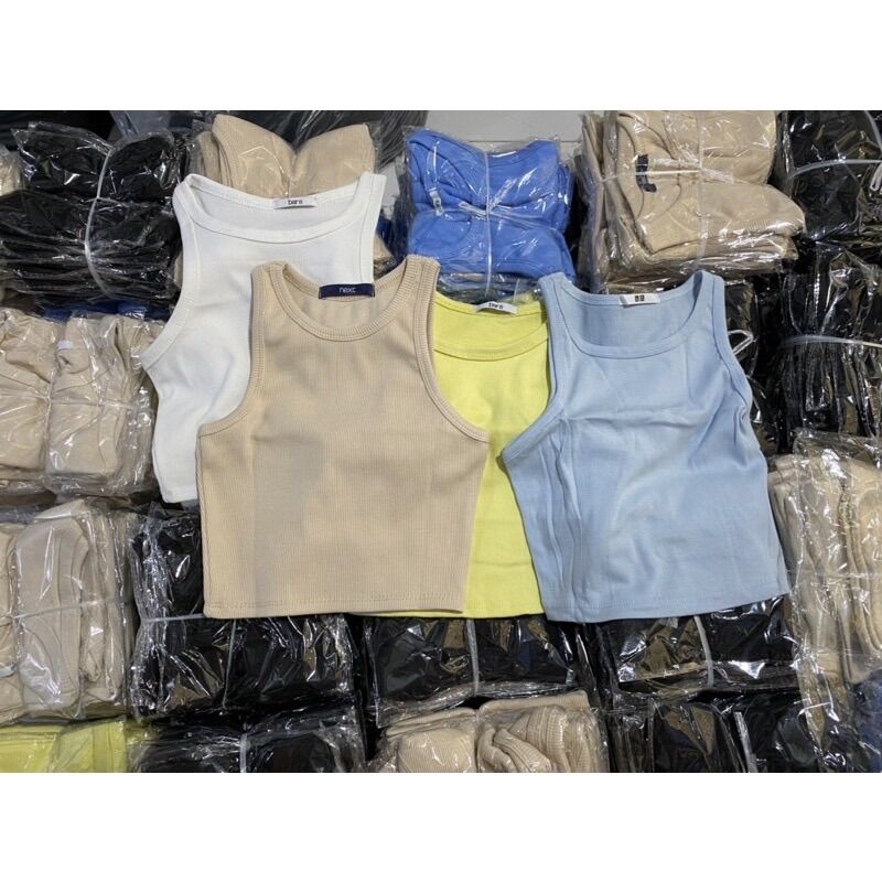 ÁO THUN BA LỖ NỮ - ÁO CROPTOP THUN GÂN SÁT NÁCH