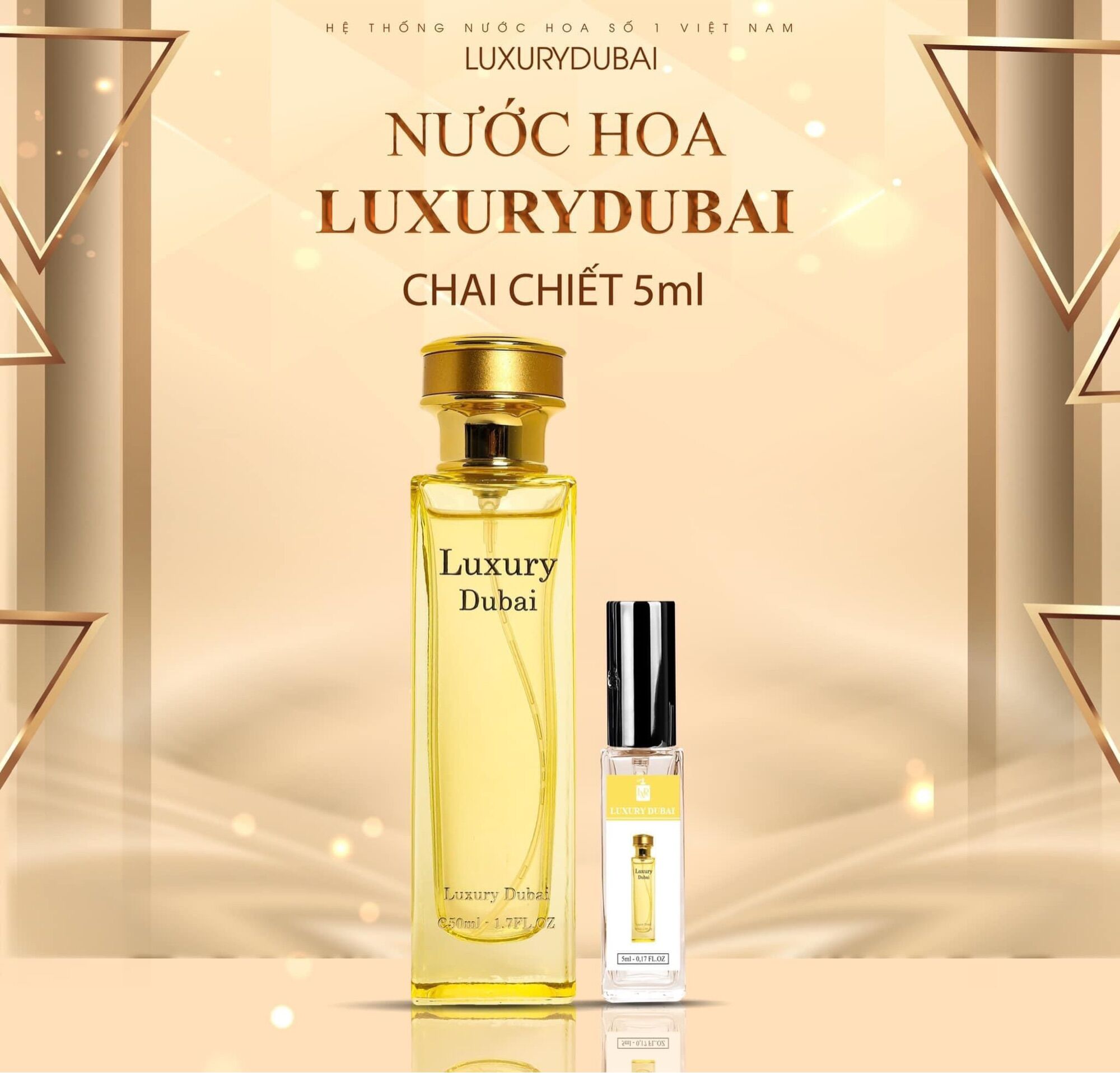 Nước hoa Luxury Dubai gold size mini 5ml
