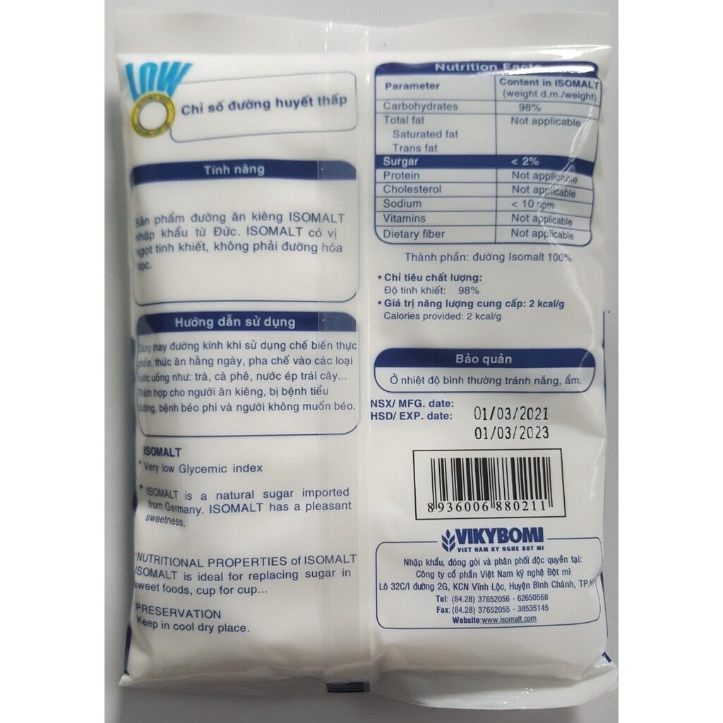 Đường Ăn Kiêng ISOMALT VIKYBOMI (300g