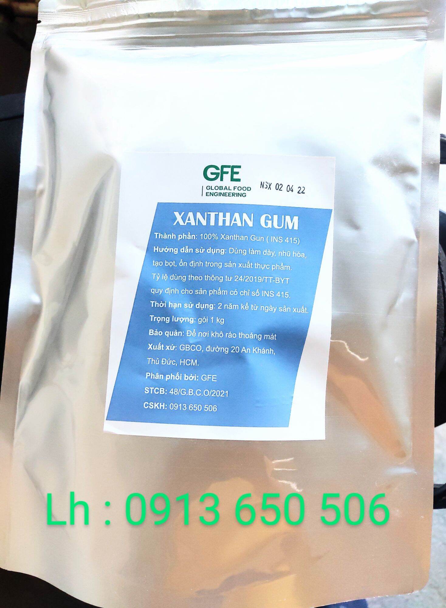 Xanthan gum phụ gia tạo đặc làm dày ổn định