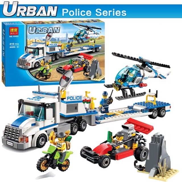 Lắp ráp xếp hình lego Urban cities 10422- 20422 - Mô hình trực thăng vận tải