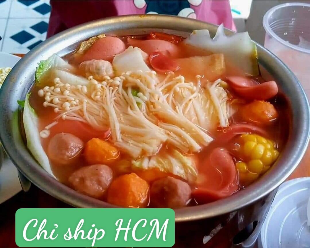 Lẩu tokbokki sét 2 người ăn chọn ship hỏa tốc