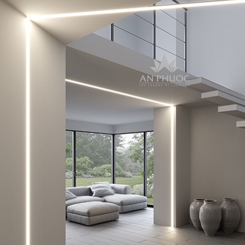 Đèn led dây dán tường tủ 12v, cuộn led dây dán trí