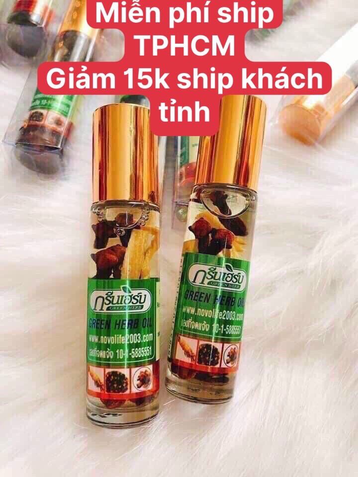 Dầu nhân sâm green herb oil thái lan) 8ml/chai
