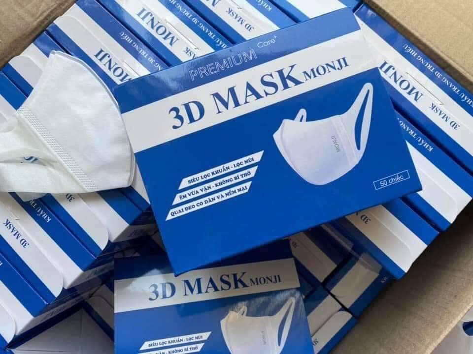 KHẨU TRANG 3D MASK 1h 50 cái