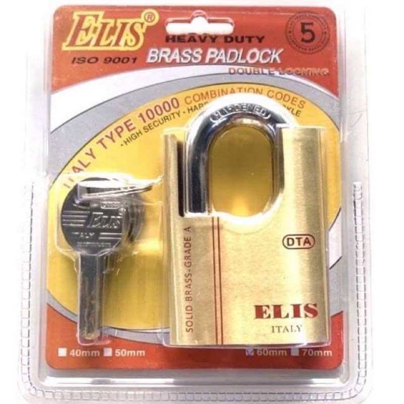 Ổ khoá Elis 6cm chống cắt hàng cao cấp khoá lại cần chìa khoá