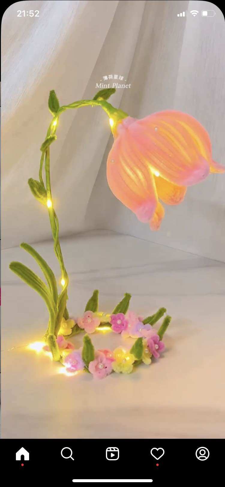 sản phẩm Đèn hoa linh Lan kẽm Nhung
