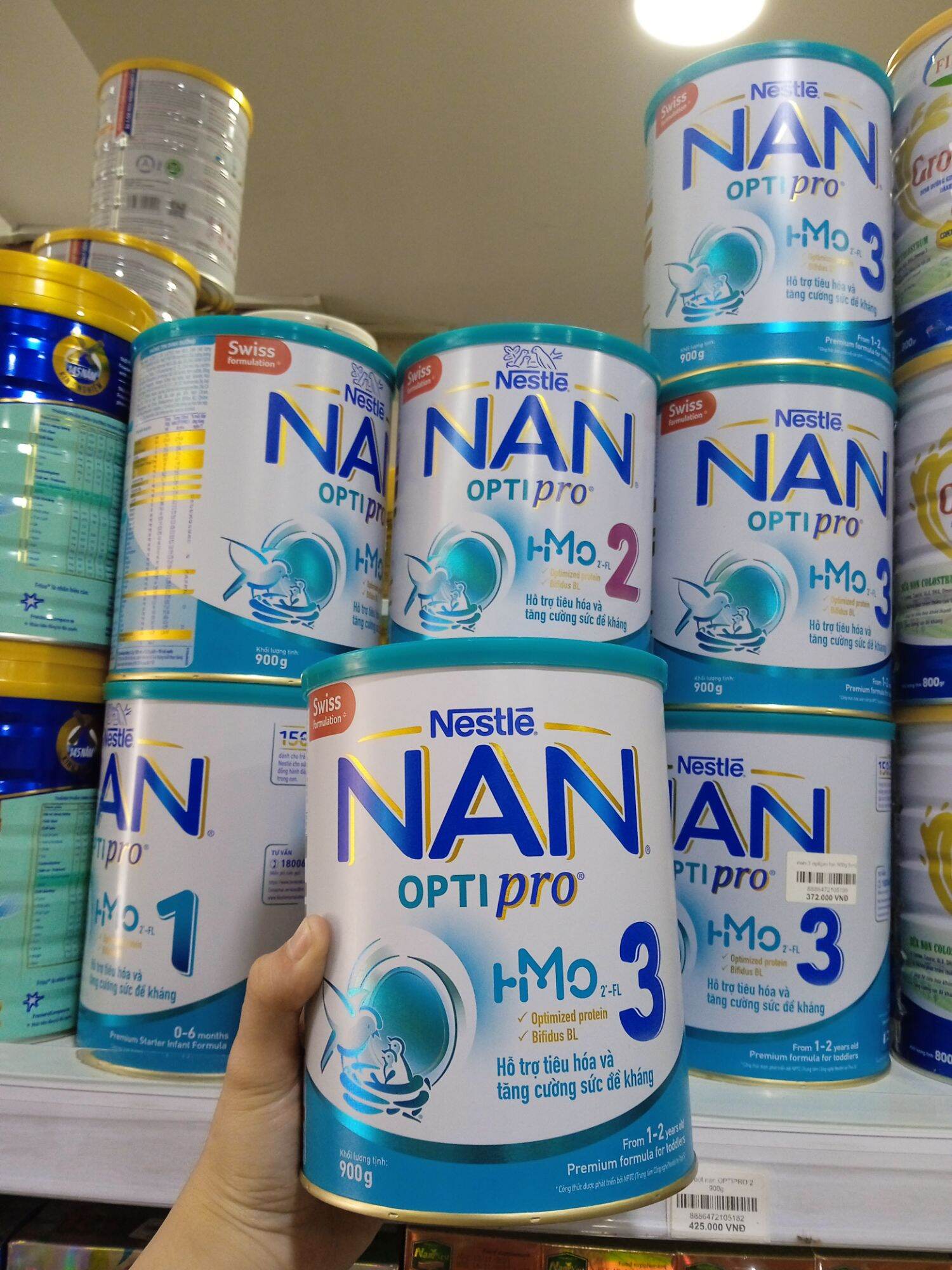 SỮA BỘT NAN OPTIPRO 1 - 2 - 3 900G