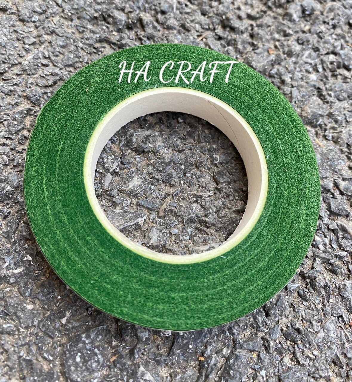 1 cuộn băng keo sáp,nâu,xanh... làm hoa handmade Handmade