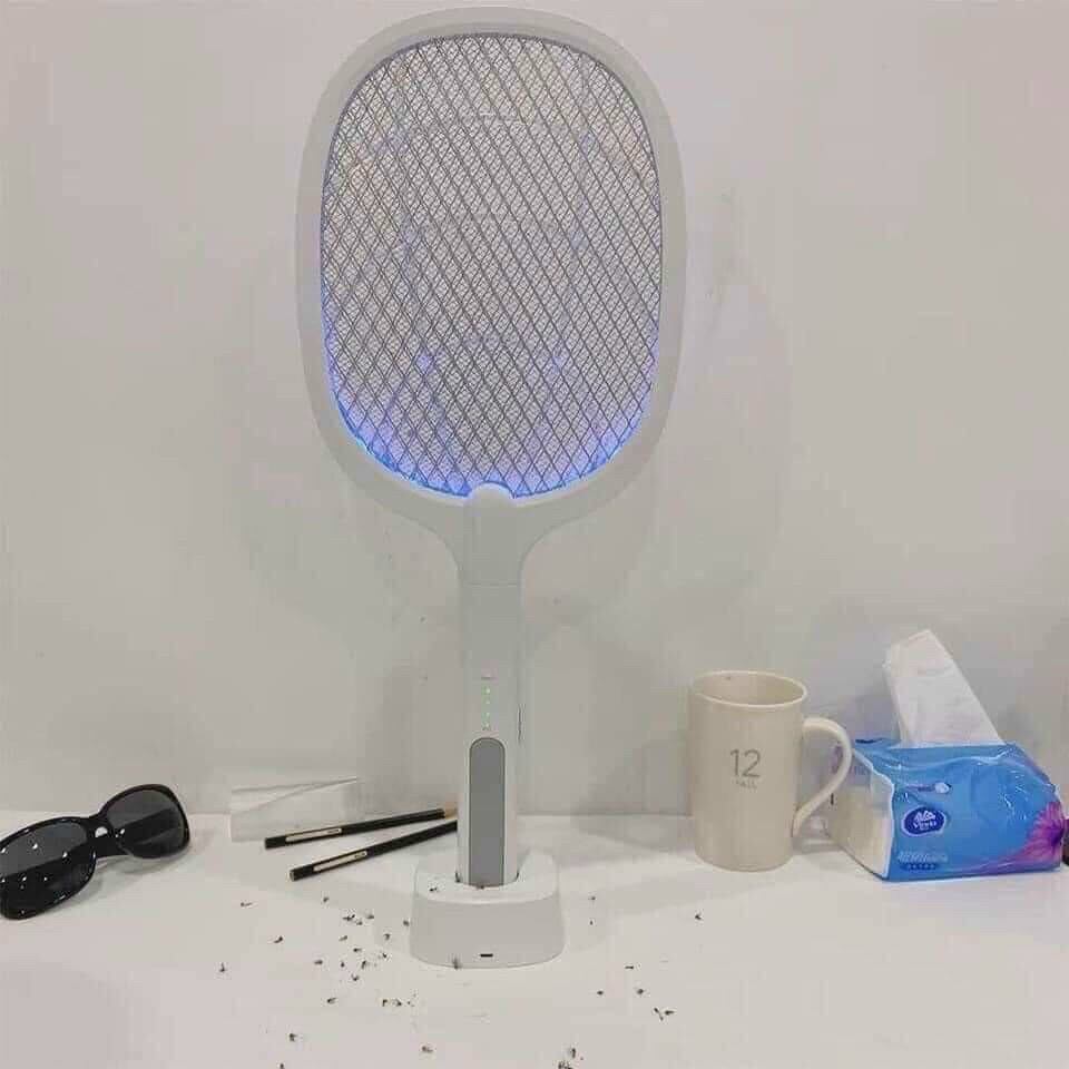 vợt bắt muỗi kèm đèn bắt muỗi tư động