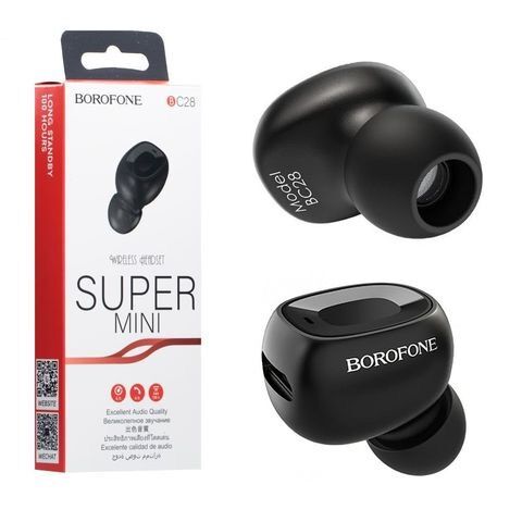 Tai nghe bluetooth BOROFONE BC28 chính hãng giá rẻ không dây chống nước IPX5, thời gian chờ lên tới 100 giờ