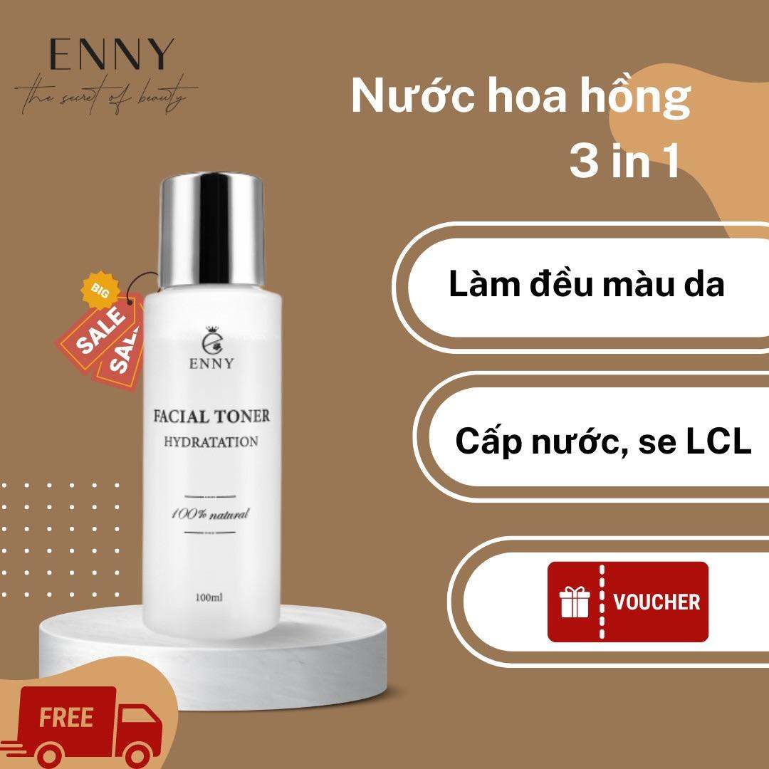 Toner Nước Hoa Hồng Enny - Flower Water Toner Enny, Chăm sóc da, Se khít lỗ chân lông