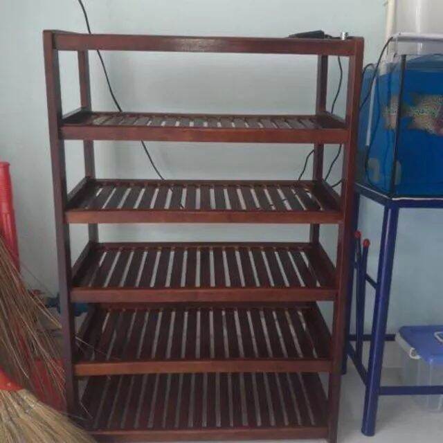 Kệ dép gỗ 80cm - 6 tầng
